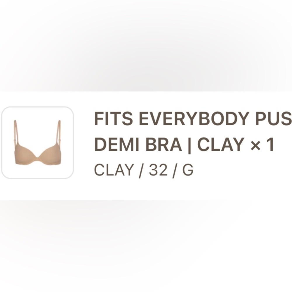 Skims Push-Up Bra.